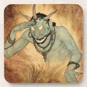 Arabian Nights Genie by Edmund Dulac Beverage Coaster