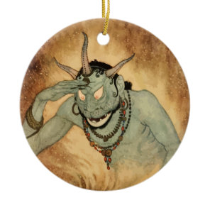 Arabian Nights Genie by Edmund Dulac Ceramic Ornament