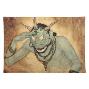 Arabian Nights Genie by Edmund Dulac Cloth Placemat