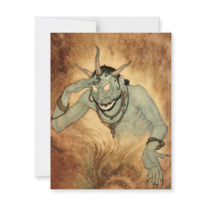 Arabian Nights Genie by Edmund Dulac Invitation