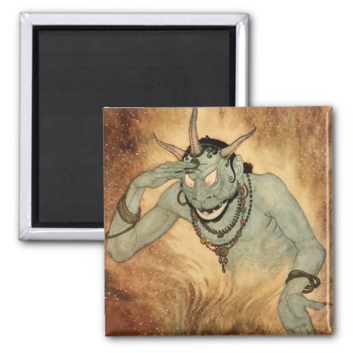 Arabian Nights Genie by Edmund Dulac Magnet