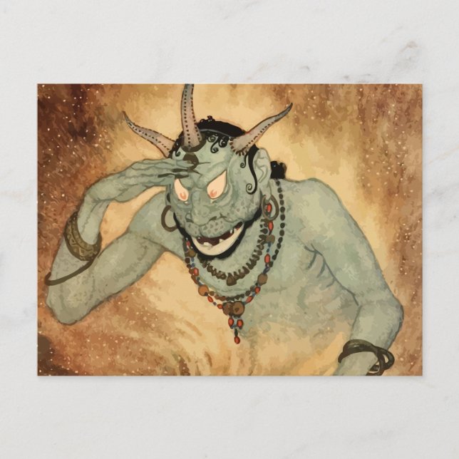 Arabian Nights Genie by Edmund Dulac Postcard (Front)