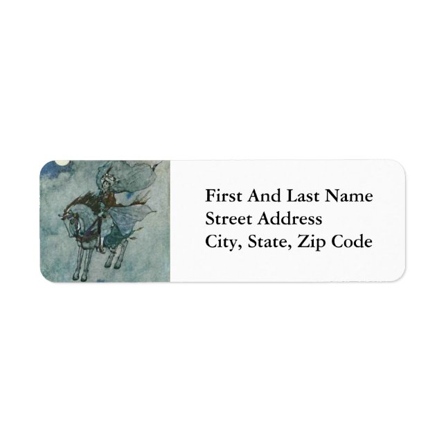 Arabian Nights Ghost Horse Fairy Tale Prince  Label (Front)