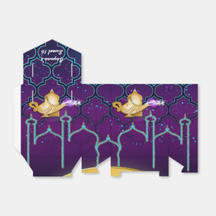 Arabian Nights Gold Magic Lamp Party Favor Boxes