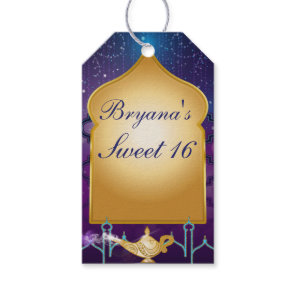 Arabian Nights Gold Magic Lamp Party  Gift Tags