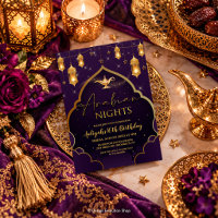 Arabian Nights Invitation