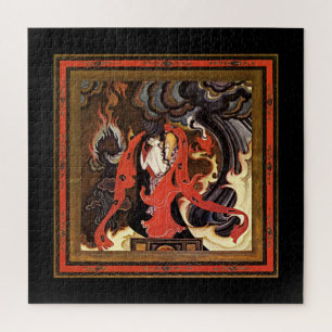 Arabian Nights lovers illustration by Kay Nielsen Jigsaw Puzzle