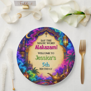 Arabian Nights Magical Birthday Paper Plates