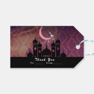 Arabian Nights Moroccan Middle Eastern Party Favor Gift Tags