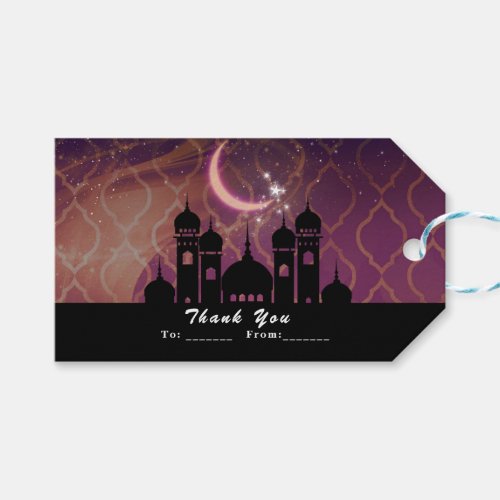 Arabian Nights Moroccan Middle Eastern Party Favor Gift Tags