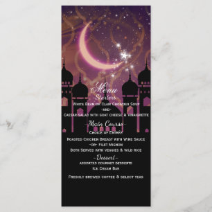 Arabian Nights Moroccan Middle Eastern Party Menu
