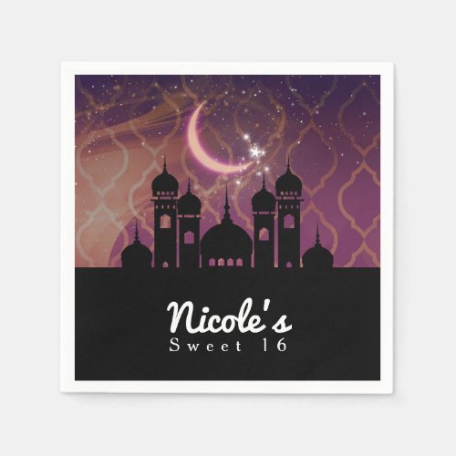 Arabian Nights Moroccan Middle Eastern Party Paper Napkins