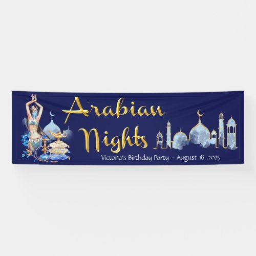 Arabian Nights Party and Event Banner