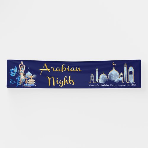 Arabian Nights Party Event Banners