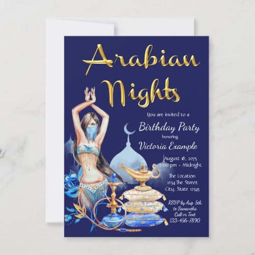 Arabian Nights Party Invitation