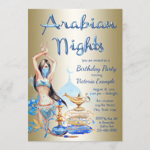 Arabian Nights Party Invitations