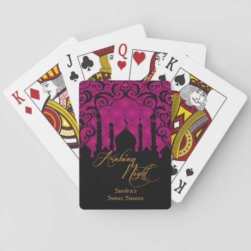 Arabian Nights Party Playing Cards