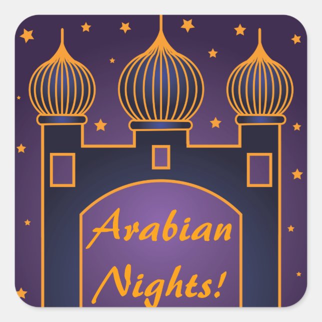 Arabian Nights Party Stickers 3 (Front)