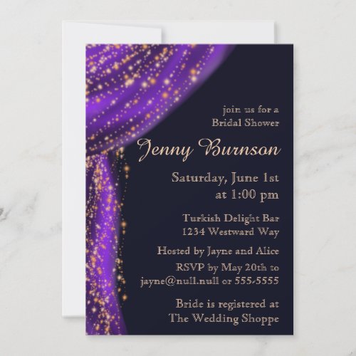 Arabian Nights Bridal Shower Invitation