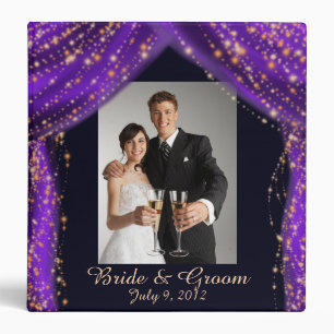 Arabian Nights Purple & Gold Wedding Binder