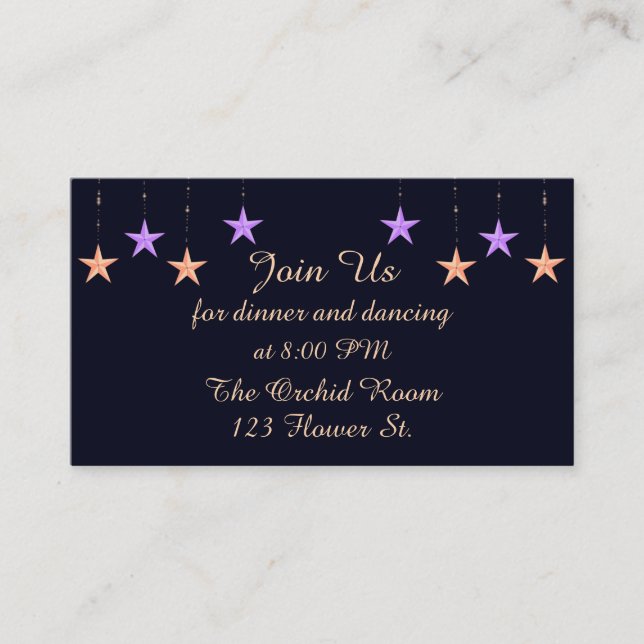 Arabian Nights Reception Cards (Front)