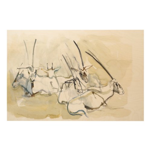 Arabian Oryx 2010  2 Wood Wall Art