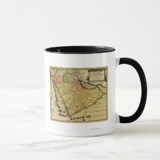 Arabian Peninsula of the Middle East Map Mug