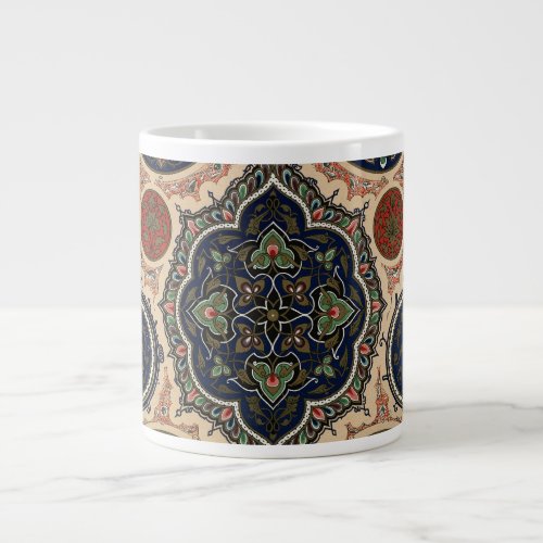 Arabian retro pattern giant coffee mug