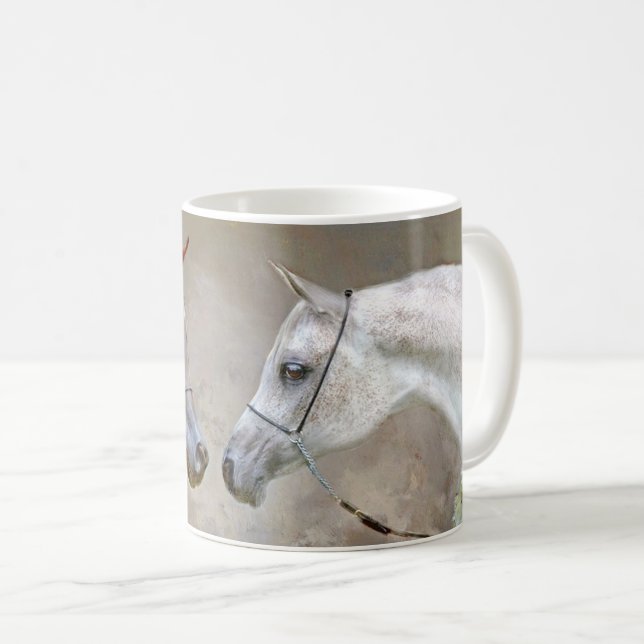 Arabian Show Horse Coffee Mug (Front Right)