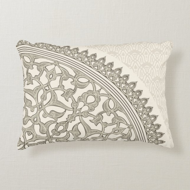 Arabian style lace accent pillow (Front)