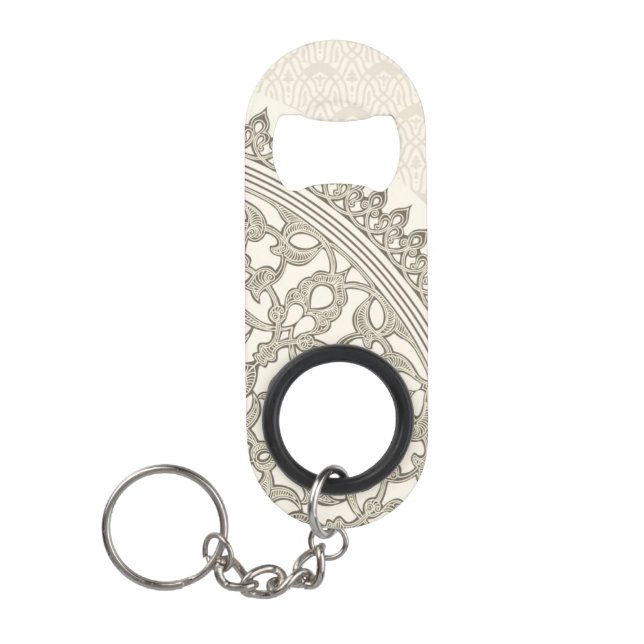 Arabian style lace keychain bottle opener (Front)