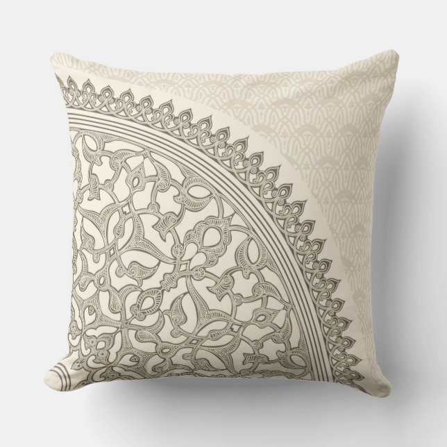 Arabian style lace throw pillow (Front)