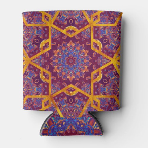 Arabian style watercolor islamic seamless pattern can cooler