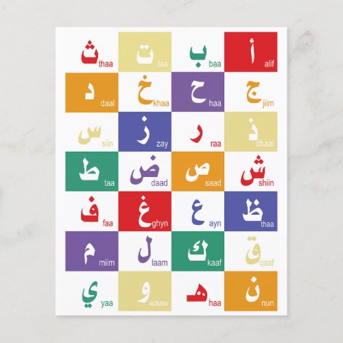 Arabic alphabet Letters for kids 