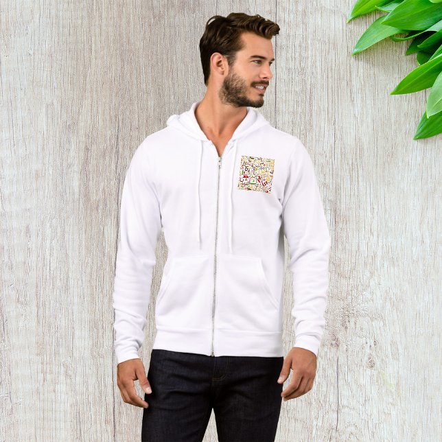 Arabic Alphabet Pattern Modern Islamic Calligraphy Hoodie (Creator Uploaded)