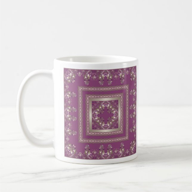 Arabic antique decorative east ornamental baroque coffee mug (Left)