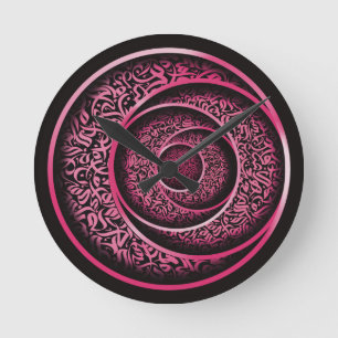 Arabic calligraphy 3d round clock