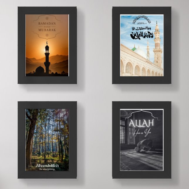  Arabic Calligraphy Wall Art  Wall Art Sets (Front)