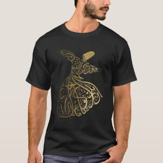 Arabic Calligraphy Whirling Dervish Sufi T-Shirt