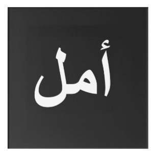 Arabic calligraphy writing acrylic print