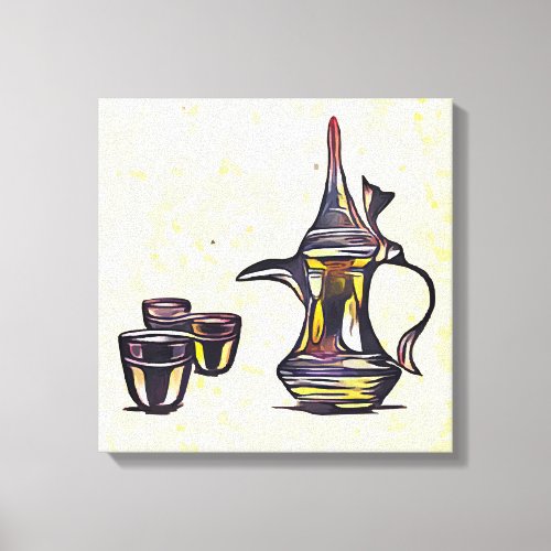 Arabic coffee canvas print