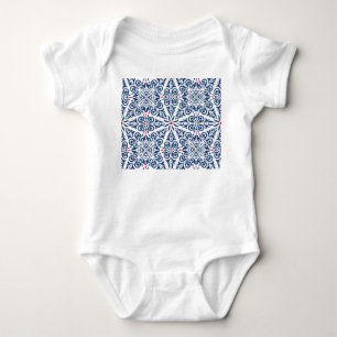 Arabic Colorful Vintage Seamless Pattern Baby Bodysuit