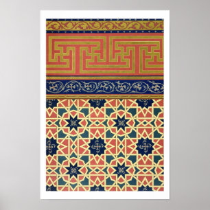 Arabic decorative designs (color litho) poster