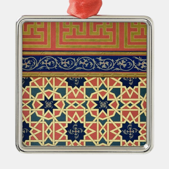 Arabic decorative designs (colour litho) metal ornament (Front)