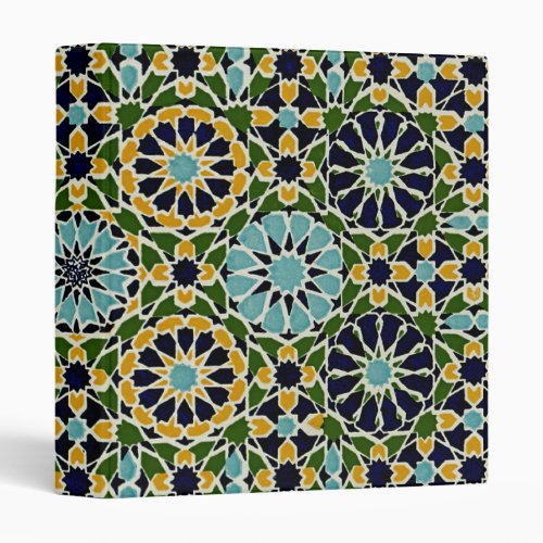 Arabic Design 10 at Emporio Moffa 3 Ring Binder