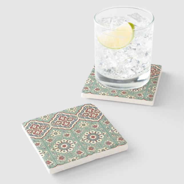 Arabic Design #11 at Emporio Moffa Stone Coaster (Side)