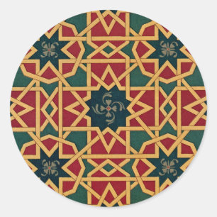 Arabic Design #1 at Emporio Moffa Classic Round Sticker