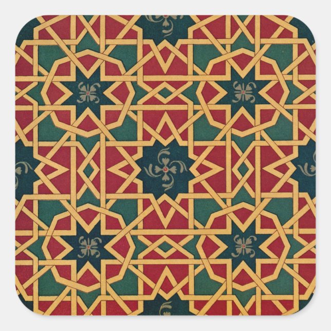 Arabic Design #1 at Emporio Moffa Square Sticker (Front)