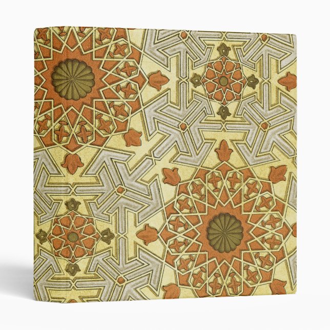 Arabic Design #4 at Emporio Moffa 3 Ring Binder (Front/Spine)