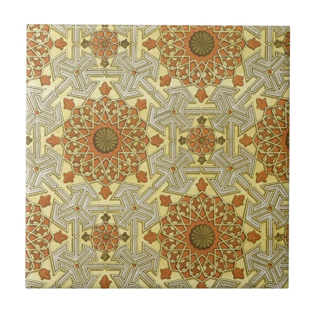 Arabic Design #4 at Emporio Moffa Ceramic Tile (Front)